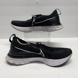 Nike React Infinity Run Flyknit Running Shoe Blk /White CD4371-002 Men’s Sz 12.5